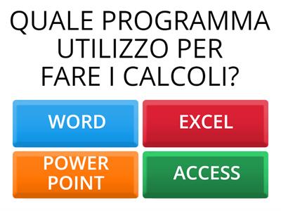 PRIMO QUIZ INFORMATICA