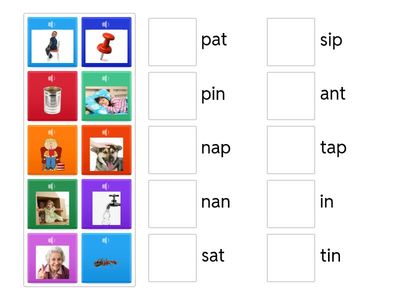 CVC picture match SATPIN (with sound)