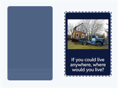 Speaking cards - Second conditional