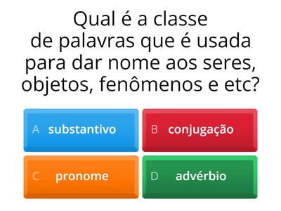 classes de palavras