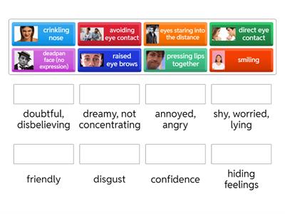 Body language - facial expressions - Business P.B1. unit 6