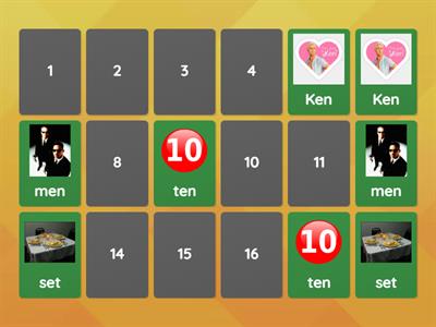 Short e --- Memory Matching Game