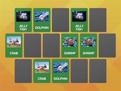 OCEAN ANIMALS MEMORY GAME 