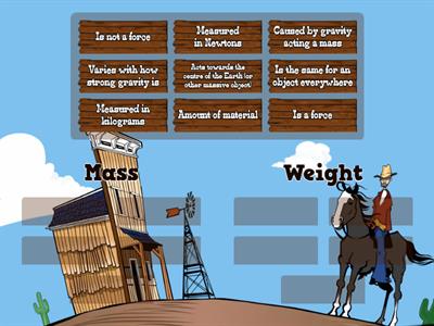 Mass versus weight sort