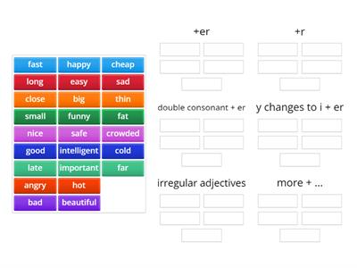 Comparative adjectives