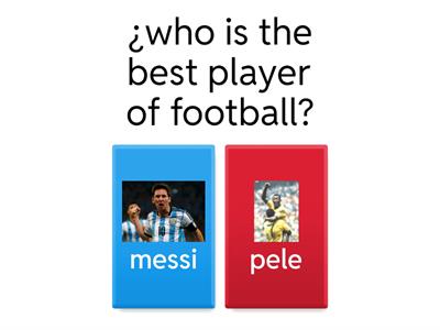 ¿who is the best player of football?