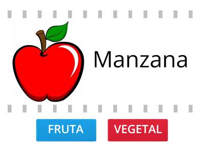 ORDENA LAS FRUTAS Y LOS VEGETALES EN SU LUGAR 