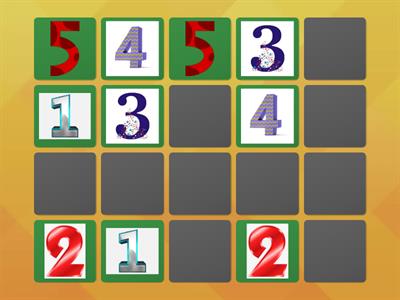 MEMORY GAME - 1 TO 10