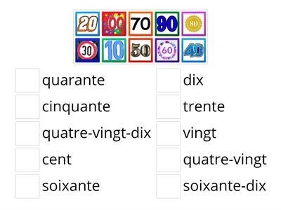 KS2 French - Matching multiples of 10