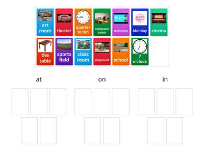 preposition at/in/on