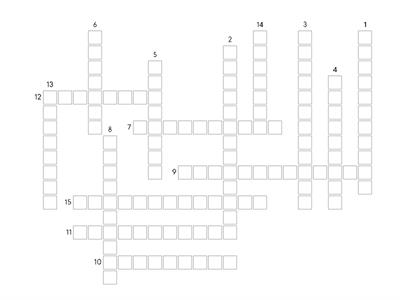 Crucigrama verbos 1º ESO