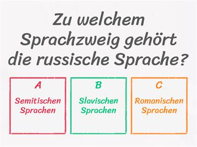 Quiz Einführung Russisch