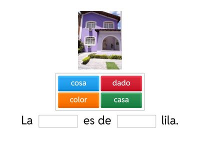 Completa las oraciones y léelas