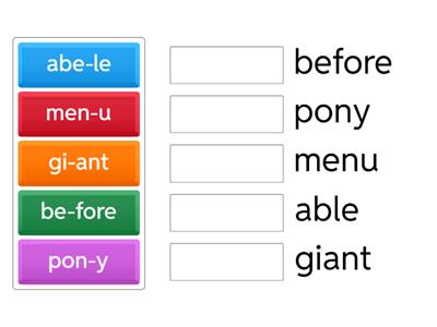 3rd Grade - Syllables & Long Vowels