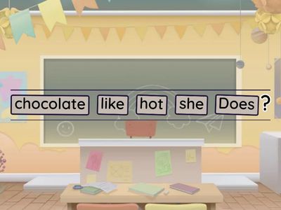 10/28 句子排列 Drink 2 