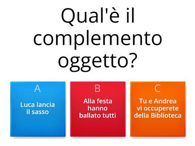 Complemento Oggetto 