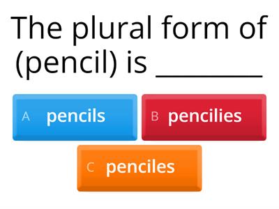 Singular and Plural Nouns Gr4