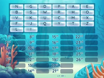 ABC Order- Capital Letters