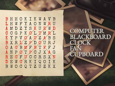 Classroom wordsearch 