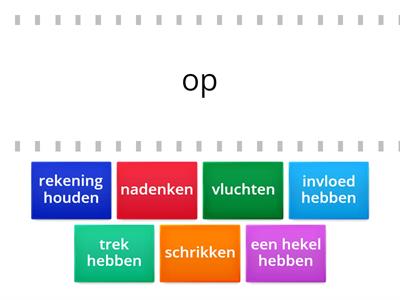 Verba met voorzetsels (In zicht - Thema 1-3)