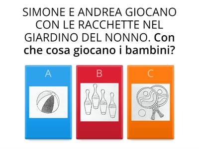 I bambini e le api-comprensione del testo