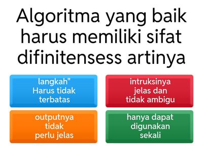 pertanyaan tentang algoritma
