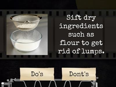 Standard in Measuring Baking Ingredients