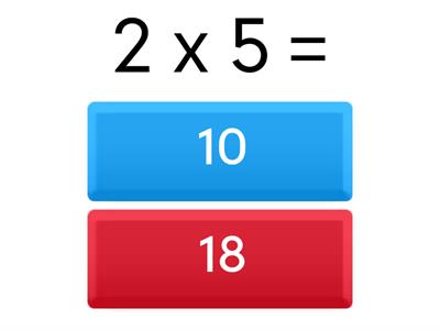 tabellina del 2 gioco