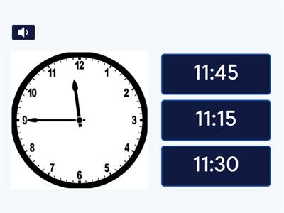 Clock Times: Numbers and Words