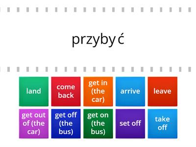 Unit 3 - Travel verbs - Brainy 7