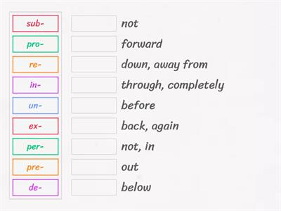 prefix match up