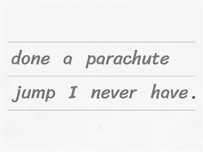 Present Perfect word order