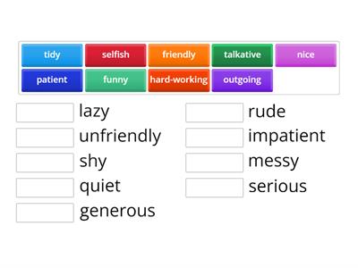 Personality Adjectives