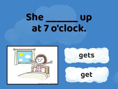 Present Simple (3rd person ROUTINE) 