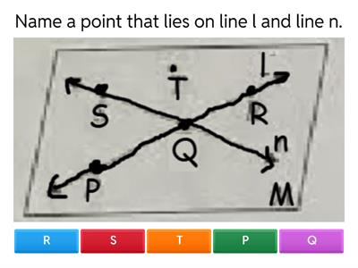 Lines, Planes, and Points