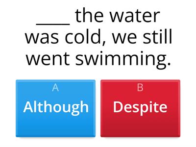 D B1 40 C Connectives  Although & Despite 