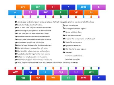 Writing Correction Code Label Part 3