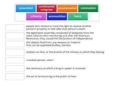 George Vs George Vocabulary