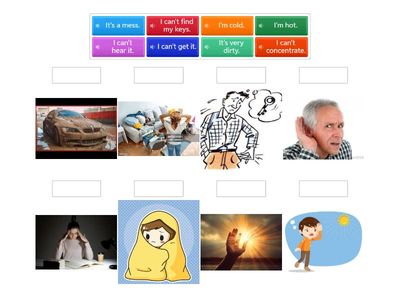 Match the sentences with the pictures. Outcomes elementary (p.30)