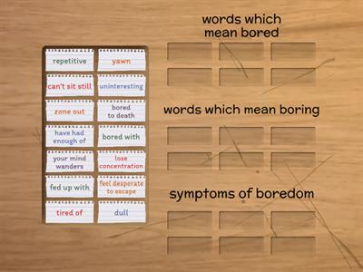 U5.2 Boredom Vocab