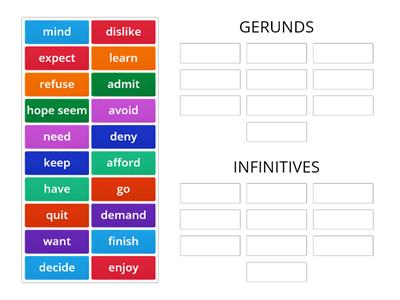 U10 GERUNDS AND INFINITIVES