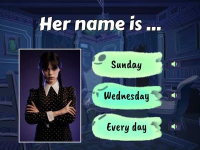 Characters Wednesday series