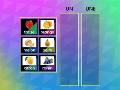 Fruits 1.1 : Слова и артикли LE - LA