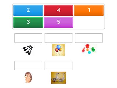 Соотнесение цифры и количества предметов