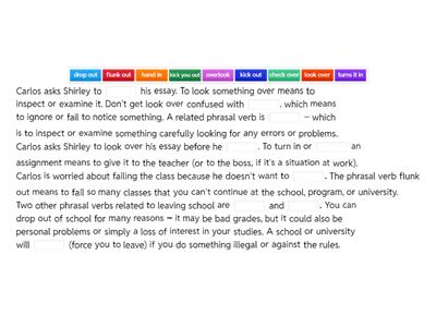 Ph06b School and studying espresso phrasal verbs