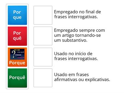 Emprego dos porquês