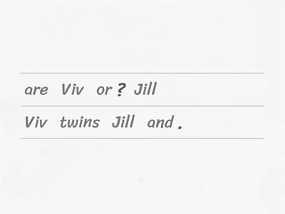 Viv or Jill, Thumbs up , workbook p.16