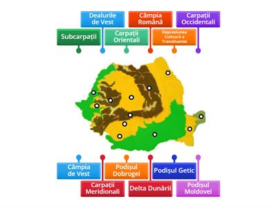 Harta unităților de relief