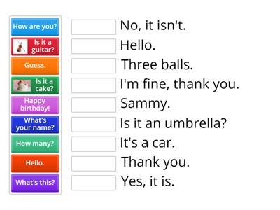 English together starter Questions