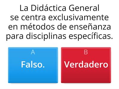 Didáctica específica y general